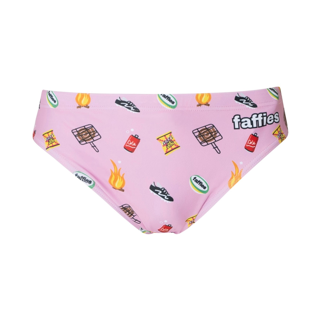Kids Heritage Swim Briefs - Pink