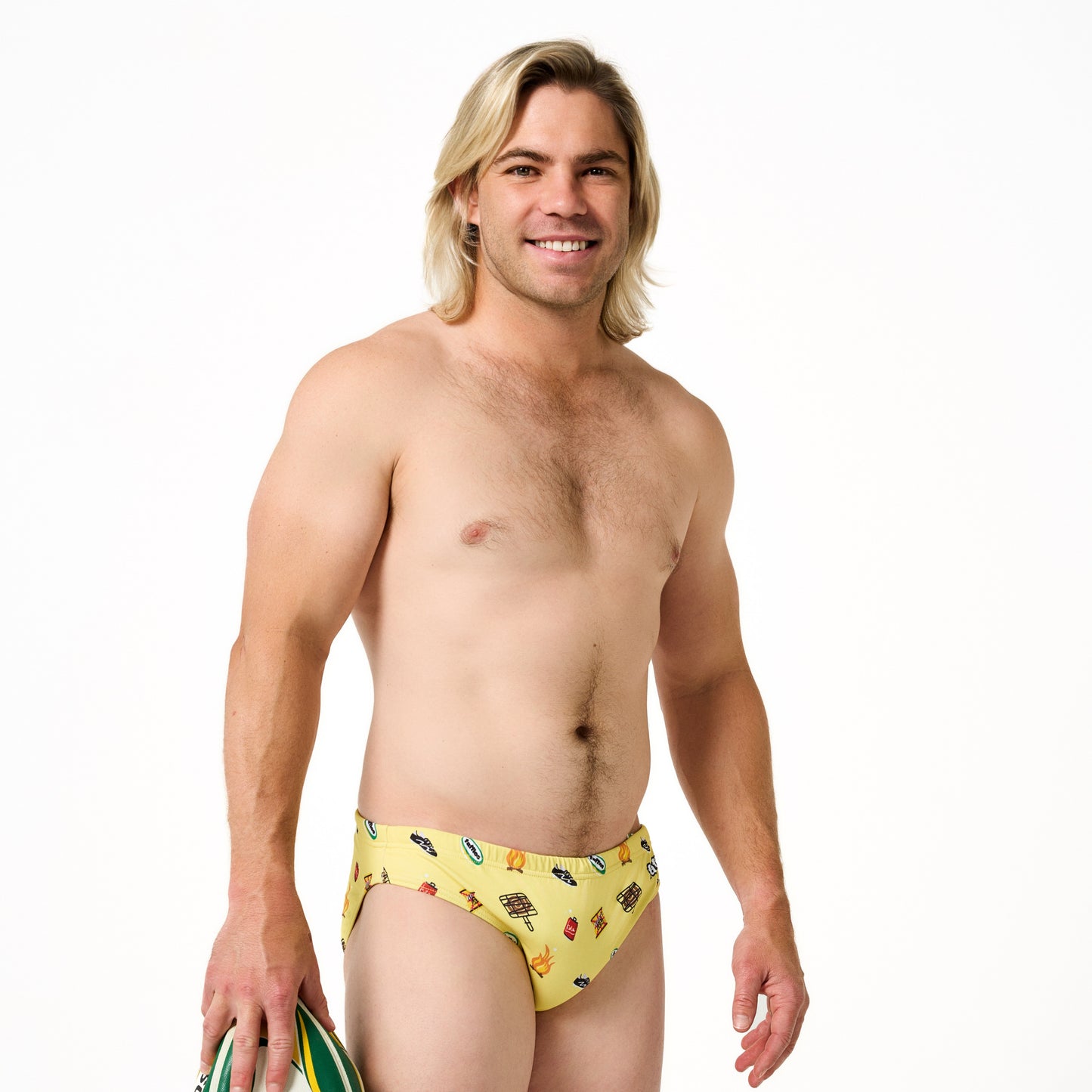 Kids Heritage Swim Briefs - Yellow