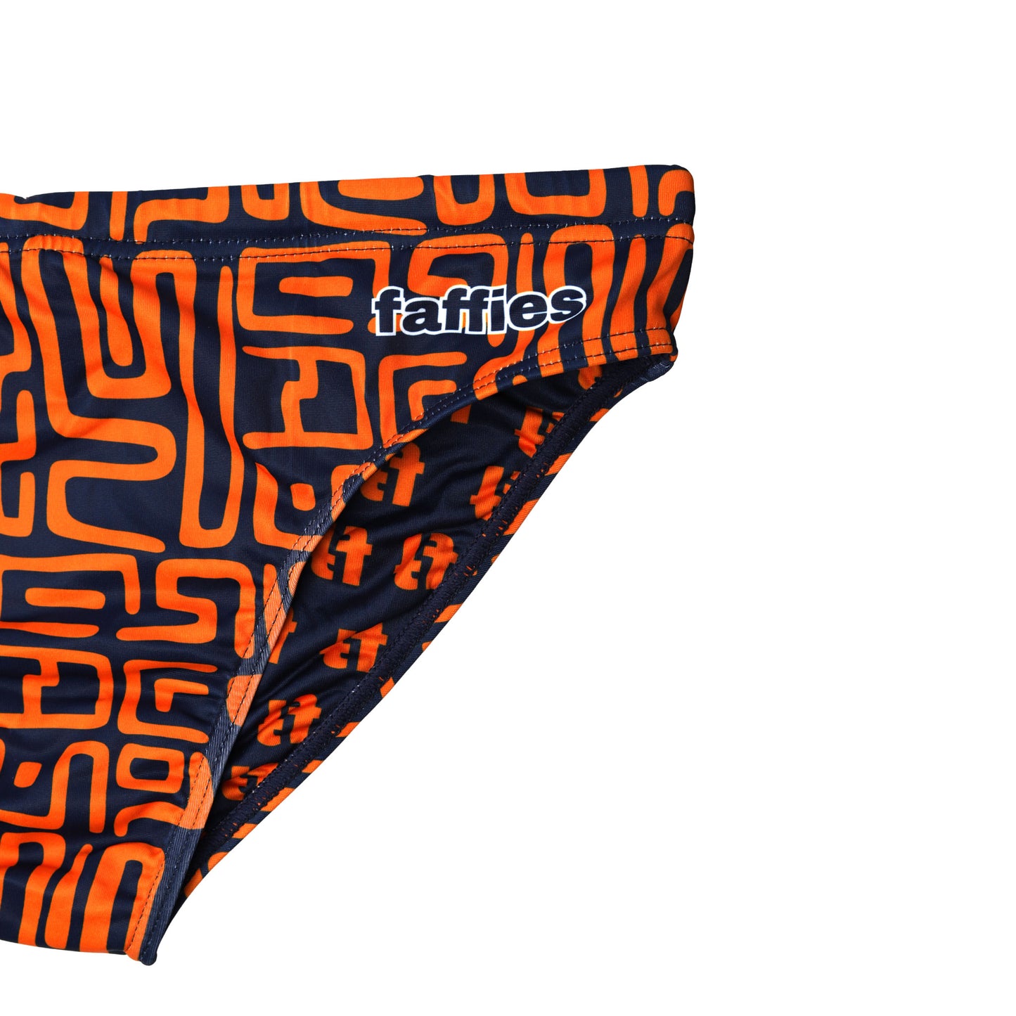 Men's Aztec swim Briefs - Orange