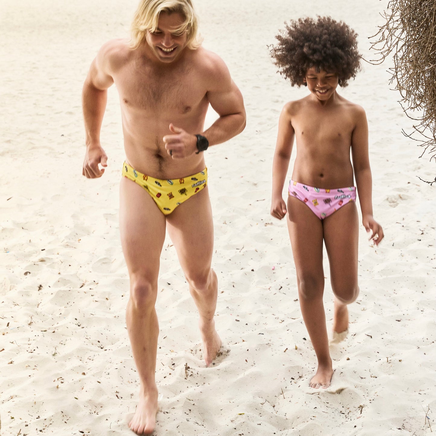 Kids Heritage Swim Briefs - Yellow