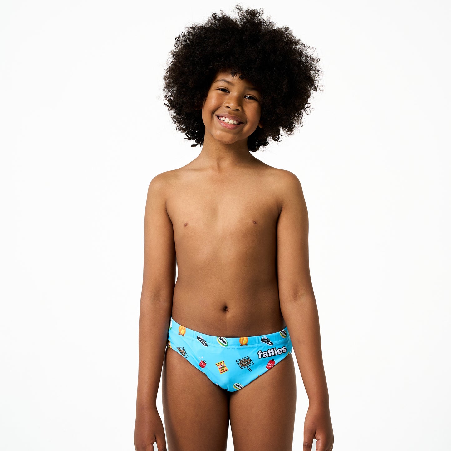 Kids Heritage Swim Briefs - Blue
