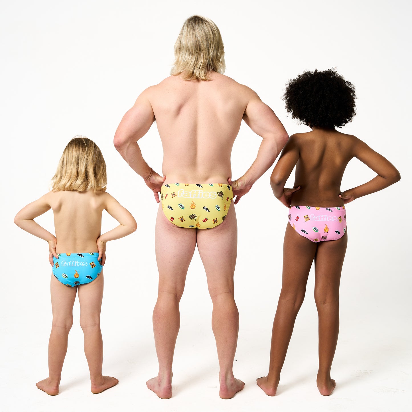 Kids Heritage Swim Briefs - Blue