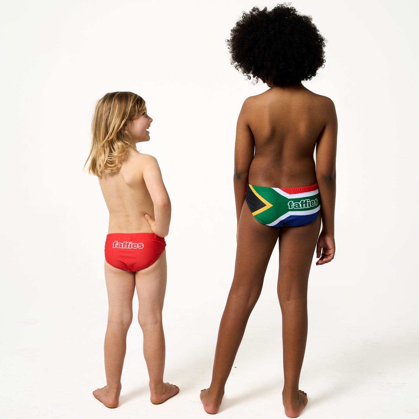 Kids SA Flag Swim Briefs