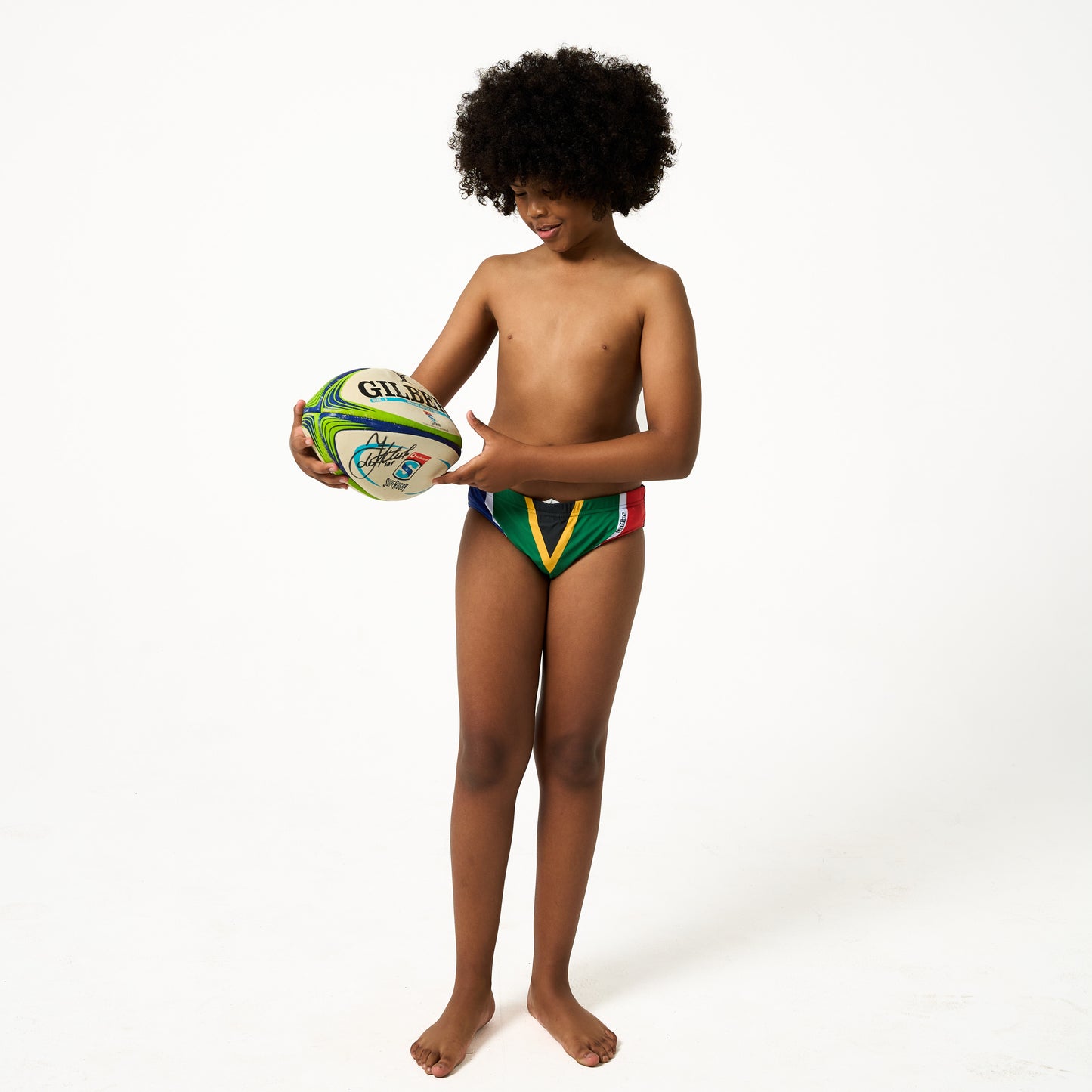 Kids SA Flag Swim Briefs