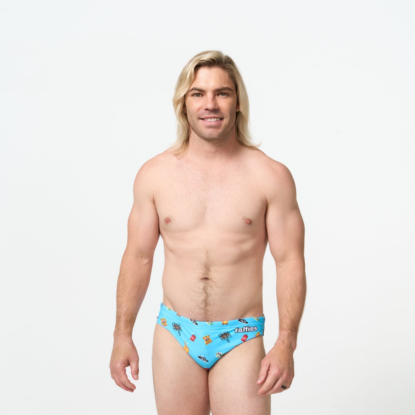 Mens Heritage Swim Briefs - Blue