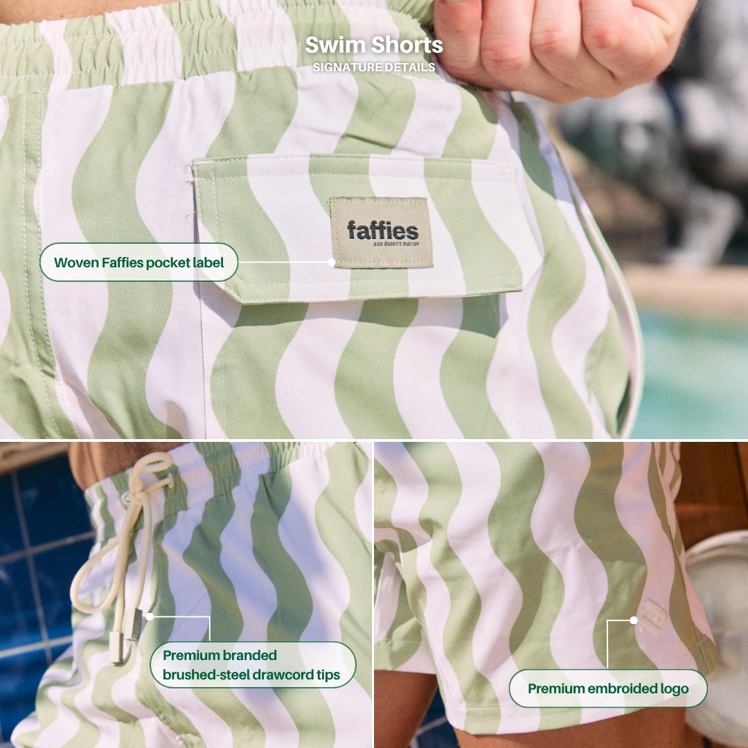 Men's Swim Shorts - Sage Waver