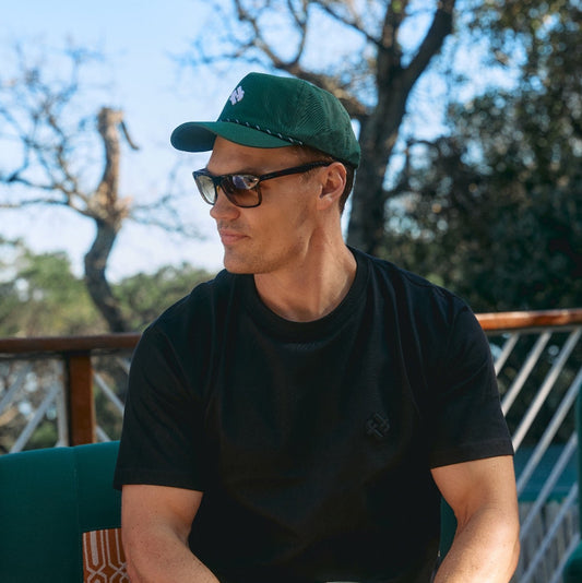Faffies Retro Fit Five-Panel Green Cap