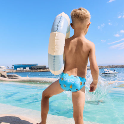 Kids Heritage Swim Briefs - Blue
