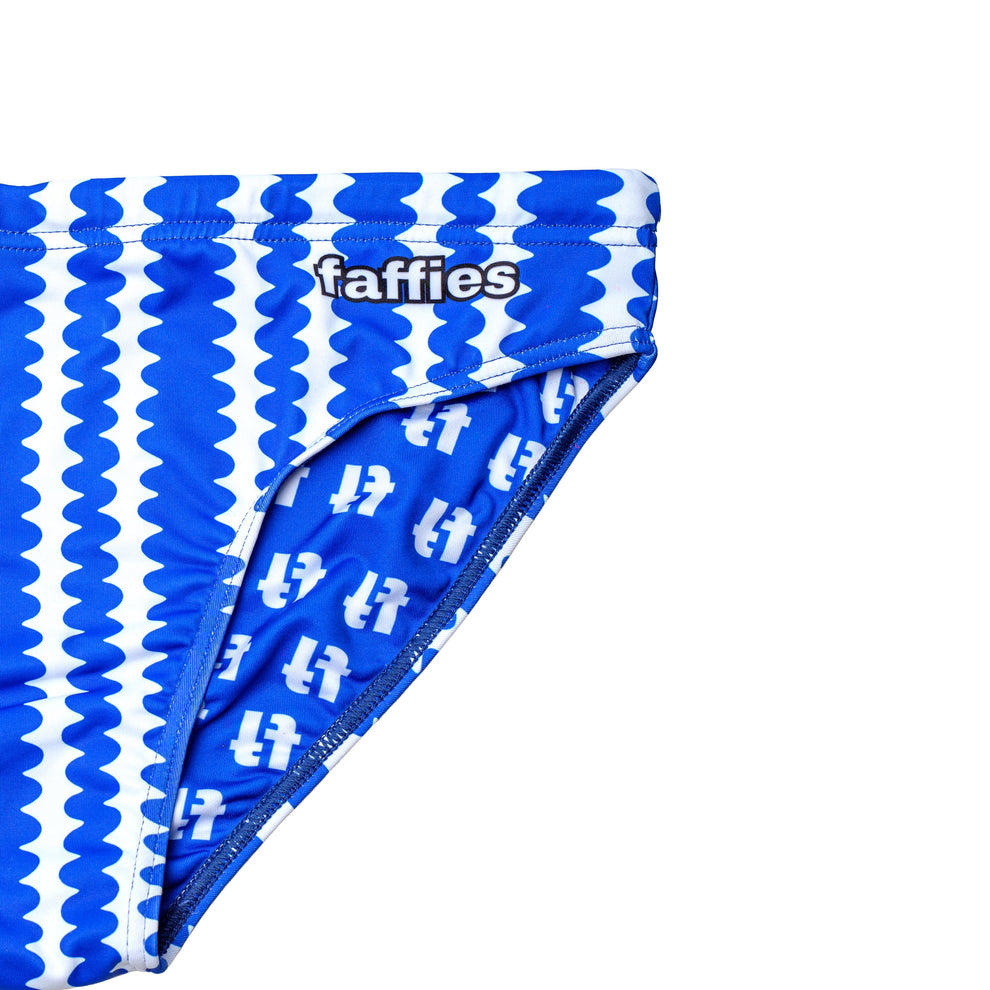 Men's Wiggle Swim Briefs - Blue – Faffies