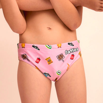 Kids Heritage Swim Briefs - Pink