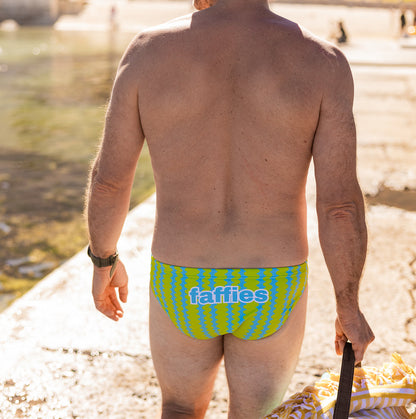 Men's Wiggle Swim Briefs - Lime