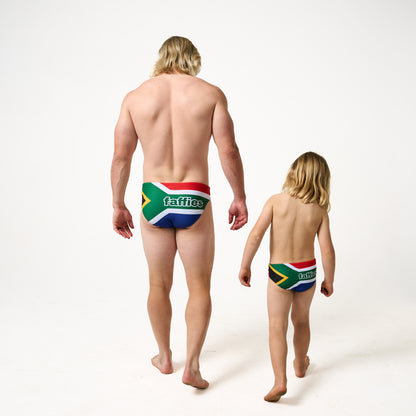 Mens SA Flag Swim Briefs