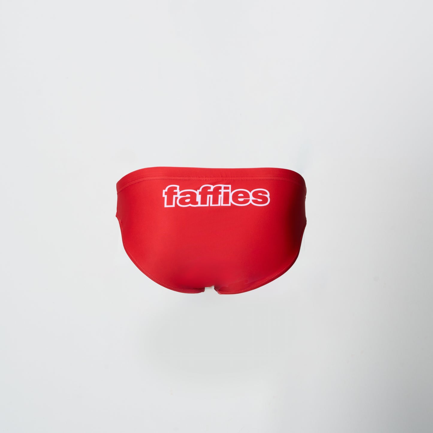 Mens Red Swim Briefs - The Hoff