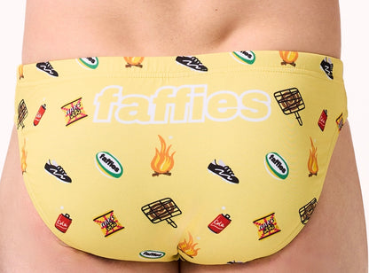 Mens Heritage Swim Briefs - Yellow