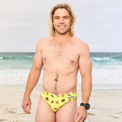 Men's Heritage Swim Briefs - Yellow