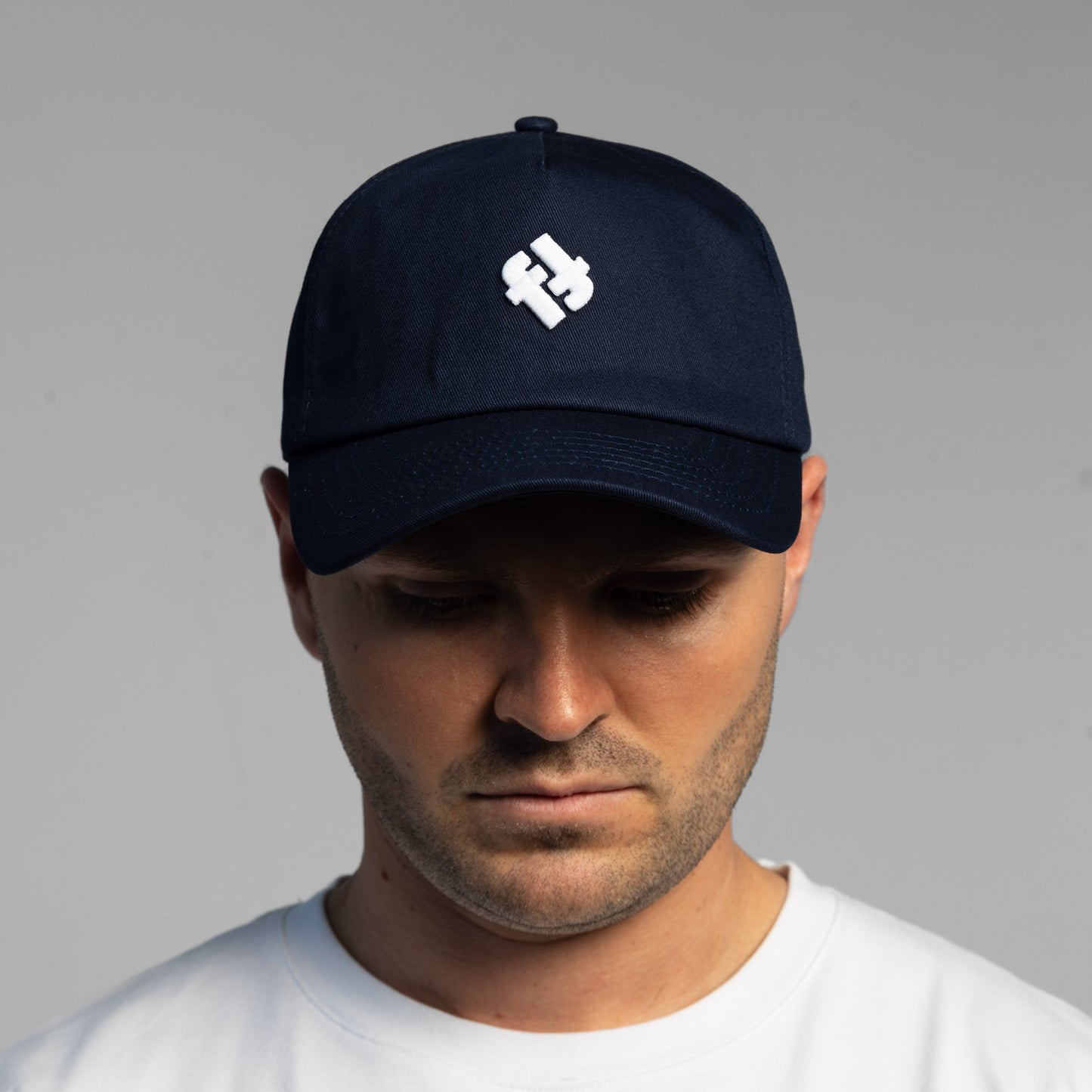 Faffies Retro Fit Five-Panel Navy Cap