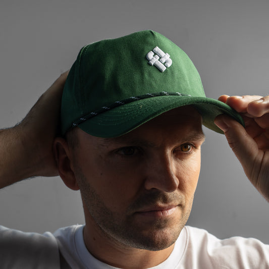 Faffies Retro Fit Five-Panel Green Cap