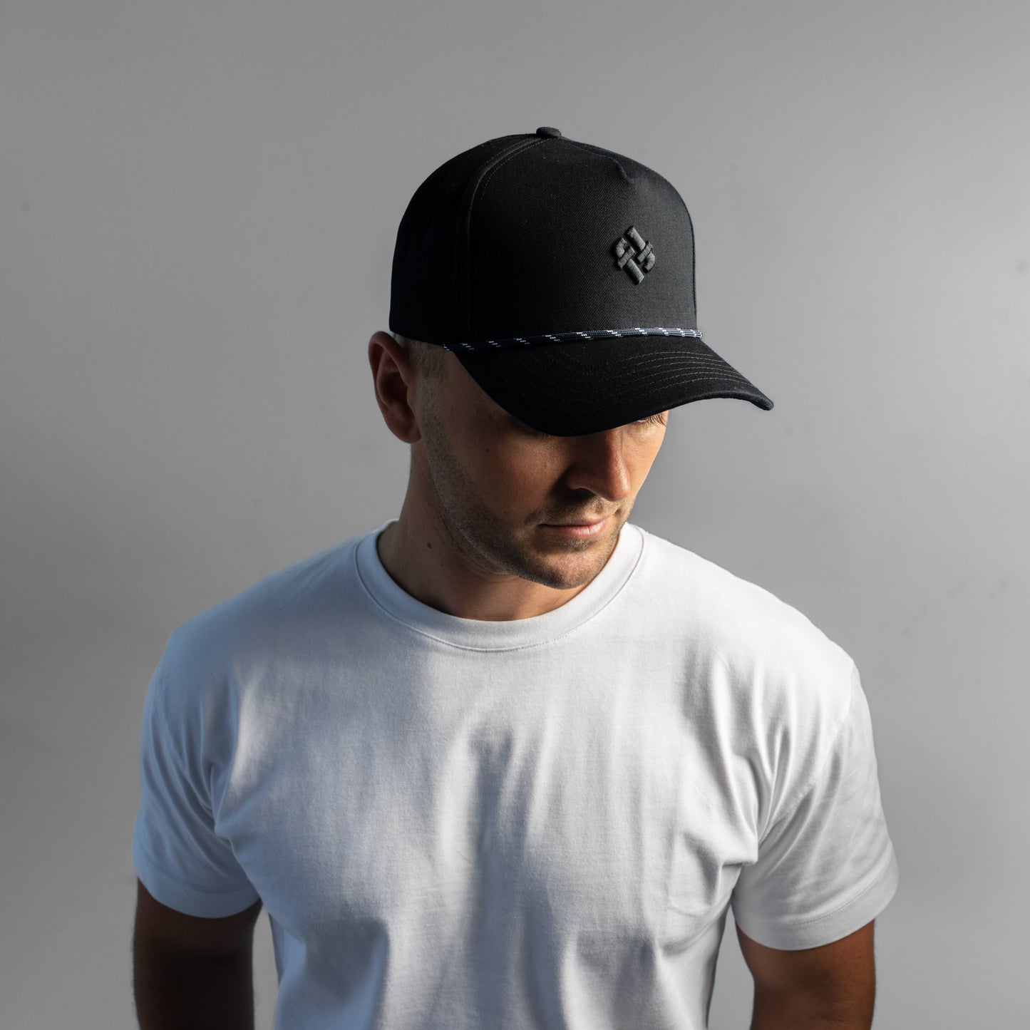 Faffies Retro Fit Five-Panel Black Cap