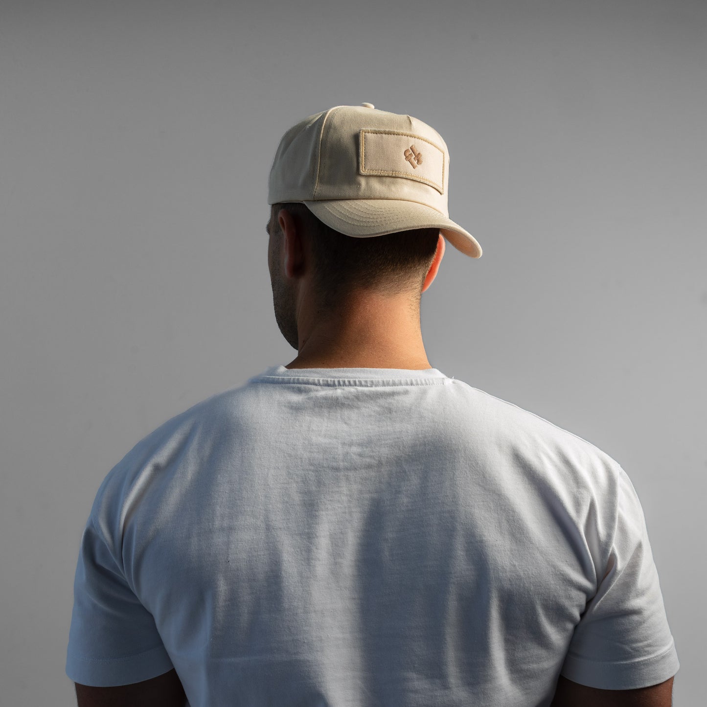 Faffies Retro Fit Five-Panel Beige Cap