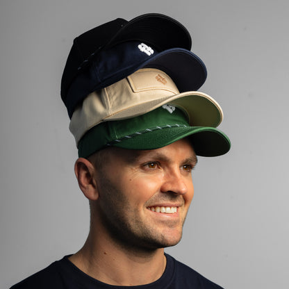 Faffies Retro Fit Five-Panel Navy Cap