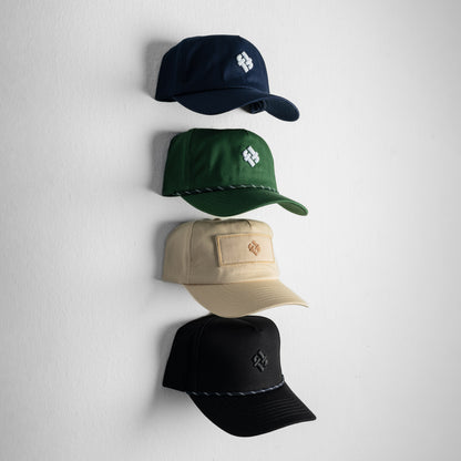 Faffies Retro Fit Five-Panel Black Cap