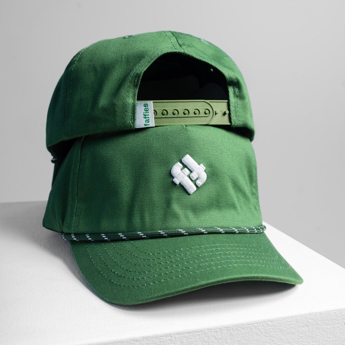 Faffies Retro Fit Five-Panel Green Cap