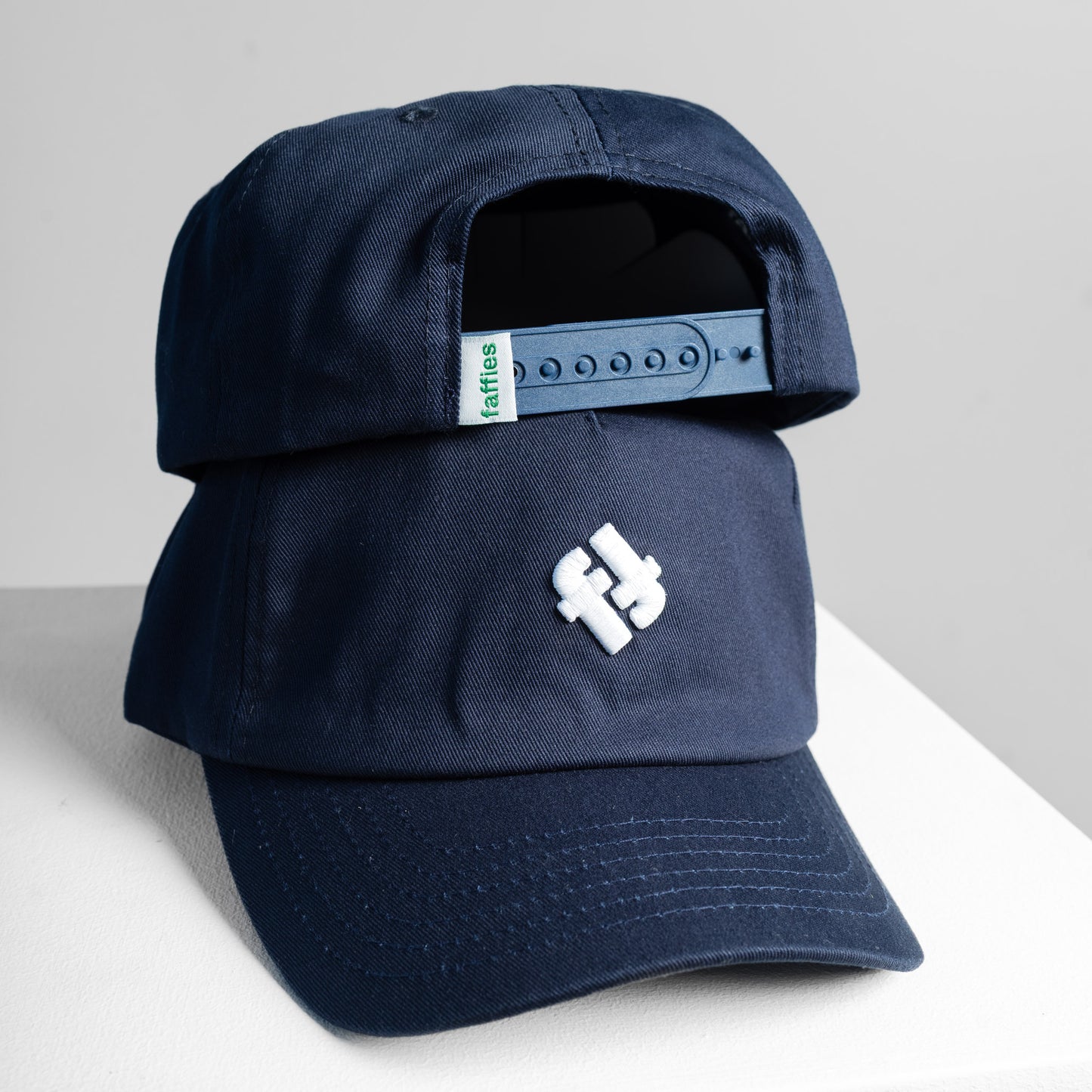 Faffies Retro Fit Five-Panel Navy Cap