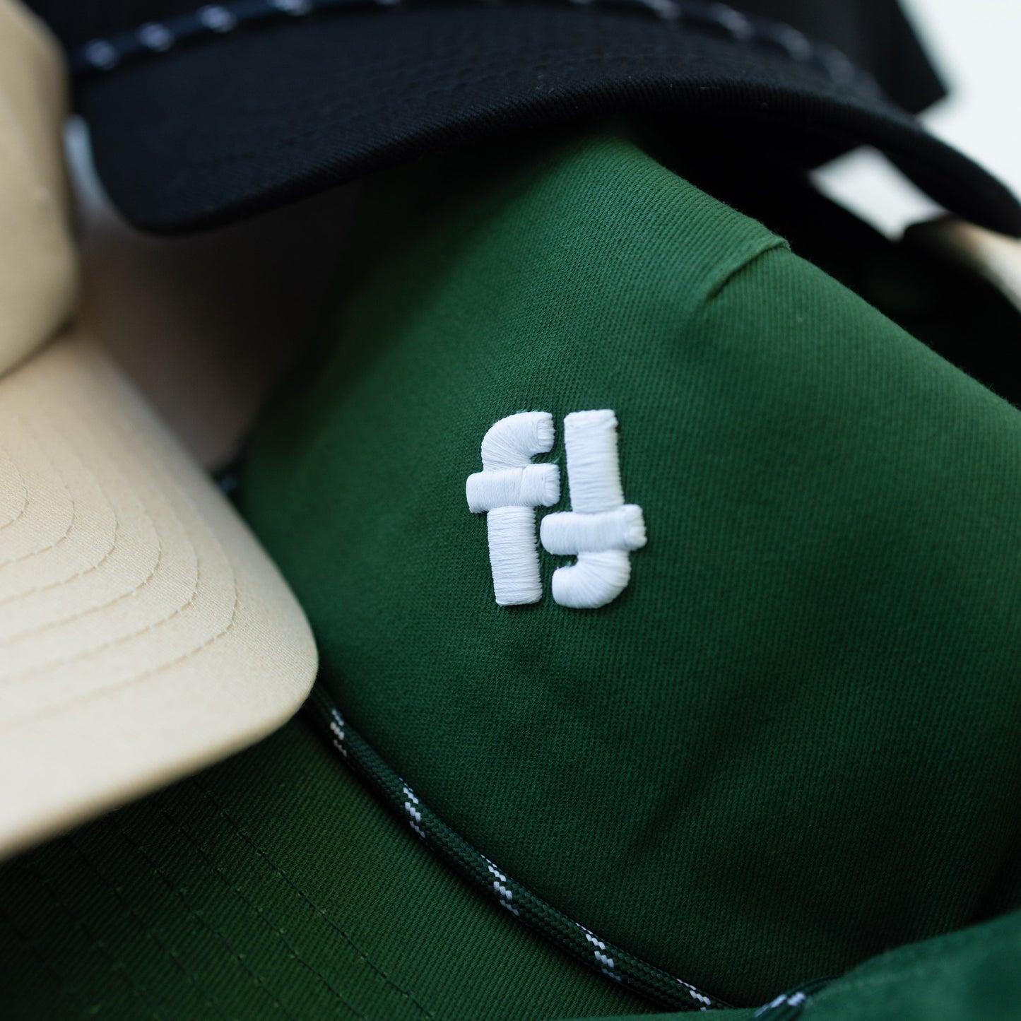 Faffies Retro Fit Five-Panel Green Cap