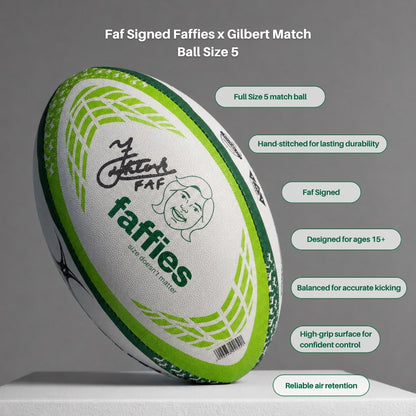 Faf Signed Faffies x Gilbert Match Ball Size 5