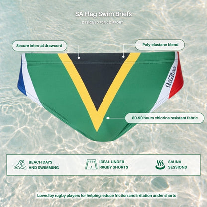 Men's SA Flag Swim Briefs