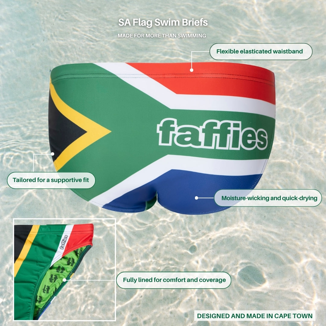 Men's SA Flag Swim Briefs