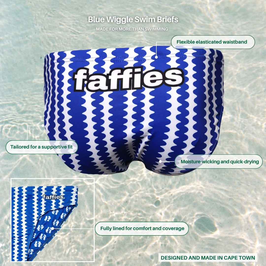 Kids Wiggle Swim Briefs - Blue