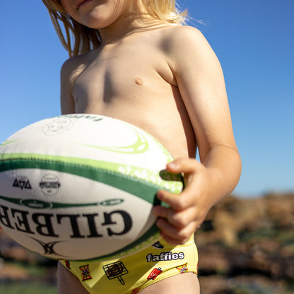 Kids Heritage Swim Briefs - Yellow