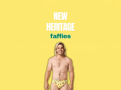 Kids Heritage Swim Briefs - Yellow