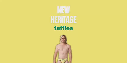 Mens Heritage Swim Briefs - Yellow